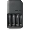 Amazon Basics NiMH rechargeables batteries (4 AAA 800mAh + 4 AA 2000mAh) avec chargeur à 4 emplacements, prise européenne, lot d