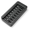 Amazon Basics Lot de 8 piles rechargeables NiMh AA 2000 mAh, avec chargeur de piles à 8 baies, sans adaptateur d'alimentation CA