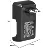 Amazon Basics Chargeur de numérique et Intelligent, pour 4 Piles AA, AAA, Noir