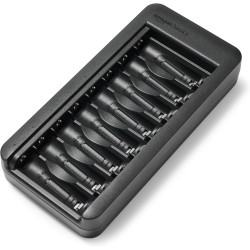 Amazon Basics Lot de 8 piles rechargeables NiMh AAA 800 mAh + lot de 8 piles rechargeables NiMh AA 2000 mAh, avec chargeur de pi