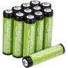 Amazon Basics Chargeur de Piles Ni-MH AA et AAA avec Port USB & Piles Rechargeables AAA, Pré-Chargées - Lot de 12