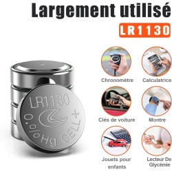 Paquet de 20 Piles Bouton alcaline de la Pile LR1130 AG10