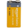 Amazon Basics Lot de 12 piles alcalines 9 V, 9V/6LR61, durée de conservation de 5 ans, pour détecteur de fumée/CO, électroniques