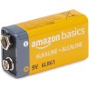 Amazon Basics Lot de 24 piles alcalines 9 V, 9V/6LR61, durée de conservation de 5 ans, pour détecteur de fumée/CO, électroniques