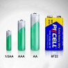 PKCELL Lot de 24 piles 9 V 6F22/PP3 haute performance pour détecteurs de fumée, voiture télécommandée