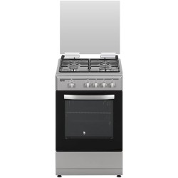 Svan Skg4500X Cuisinière au butane avec four en acier inoxydable avec four et grill 55 l Finition en acier inoxydable