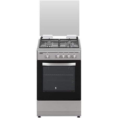 Svan Skg4500X Cuisinière au butane avec four en acier inoxydable avec four et grill 55 l Finition en acier inoxydable