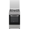 Svan Skg4500X Cuisinière au butane avec four en acier inoxydable avec four et grill 55 l Finition en acier inoxydable