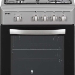 Svan Skg4500X Cuisinière au butane avec four en acier inoxydable avec four et grill 55 l Finition en acier inoxydable