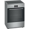 Bosch HKR39C250 Série 4 Cuisinière électrique 60 cm de large, EcoClean Direct, 3D air chaud cuisson à 3 niveaux, contrôle de l'é