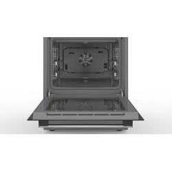Bosch HKR39C250 Série 4 Cuisinière électrique 60 cm de large, EcoClean Direct, 3D air chaud cuisson à 3 niveaux, contrôle de l'é