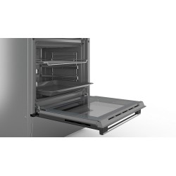 Bosch HKR39C250 Série 4 Cuisinière électrique 60 cm de large, EcoClean Direct, 3D air chaud cuisson à 3 niveaux, contrôle de l'é