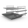 Bosch HKR39C250 Série 4 Cuisinière électrique 60 cm de large, EcoClean Direct, 3D air chaud cuisson à 3 niveaux, contrôle de l'é