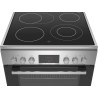 Bosch HKR39C250 Série 4 Cuisinière électrique 60 cm de large, EcoClean Direct, 3D air chaud cuisson à 3 niveaux, contrôle de l'é