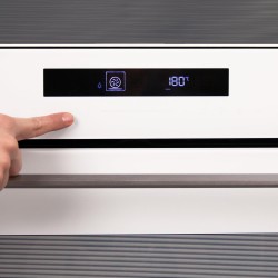 Cecotec four encastrable 60cm bolero hexa sm406000 glass blanc a+. 2900w, 72l, 12 fonctions, steak master, pizza master, steam a
