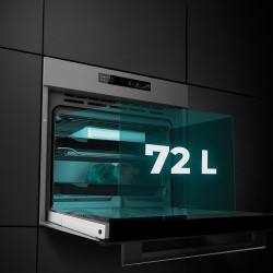 Cecotec four encastrable 60cm bolero hexa sm406000 glass gris a+. 2900w, 72l, 12 fonctions avec steak master, pizza master, stea