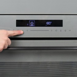 Cecotec four encastrable 60cm bolero hexa sm406000 glass gris a+. 2900w, 72l, 12 fonctions avec steak master, pizza master, stea