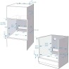 Cecotec four encastrable 60cm bolero hexa sm406000 glass gris a+. 2900w, 72l, 12 fonctions avec steak master, pizza master, stea