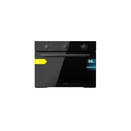 Cecotec four encastrable bolero hexa c134500 glass noir a de 56 l. 2600w, 4 fonctions, mode convection, base vapeur x2, faible c