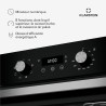 Klarstein SpaceSmart Four Encastrable Chaleur Tournante - 41 L, 8 Fonctions, Minuterie Numérique, Nettoyage Vapeur, Porte Amovib