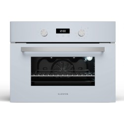 Klarstein SpaceSmart Four Encastrable Chaleur Tournante - 41 L, 8 Fonctions, Minuterie Numérique, Nettoyage Vapeur, Porte Amovib