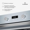 Klarstein SpaceSmart Four Encastrable Chaleur Tournante - 41 L, 8 Fonctions, Minuterie Numérique, Nettoyage Vapeur, Porte Amovib
