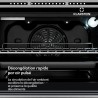 Klarstein SpaceSmart Four Encastrable Chaleur Tournante - 41 L, 8 Fonctions, Minuterie Numérique, Nettoyage Vapeur, Porte Amovib