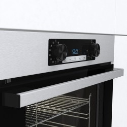 Hisense BI64211PX Four multifonction - Cavité XXL de 77L, Pyrolyse, 13 Fonctions, Fonction Pizza 300°C, AirFry, Affichage LED, I