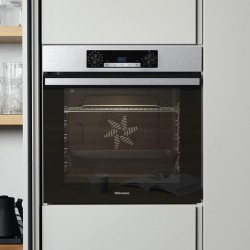 Hisense BI64211PX Four multifonction - Cavité XXL de 77L, Pyrolyse, 13 Fonctions, Fonction Pizza 300°C, AirFry, Affichage LED, I