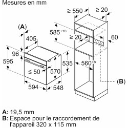 Bosch HBG579BS3F, Série 6, Four, Encastrable, Inox