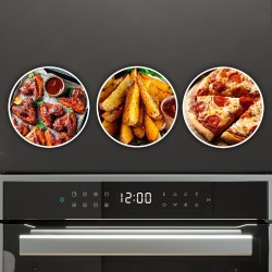 Cecotec Four encastrable Pyrolytique 60cm Bolero Hexa P506000 Edge A+. 3400W, Capacité de 81L, 11 Fonctions avec Airfryer Master