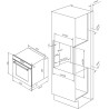 Cecotec Four encastrable Pyrolytique 60cm Bolero Hexa P506000 Edge A+. 3400W, Capacité de 81L, 11 Fonctions avec Airfryer Master