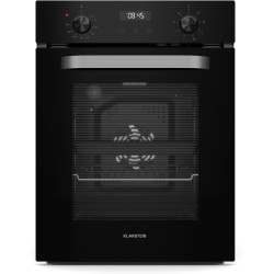 Klarstein SmartSlim Four Encastrable 45 cm - 49 L, 9 Fonctions, Minuterie Numérique, Nettoyage à la Vapeur, Gril Ventilé, Verre 