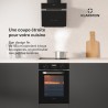 Klarstein SmartSlim Four Encastrable 45 cm - 49 L, 9 Fonctions, Minuterie Numérique, Nettoyage à la Vapeur, Gril Ventilé, Verre 