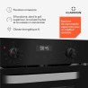Klarstein SmartSlim Four Encastrable 45 cm - 49 L, 9 Fonctions, Minuterie Numérique, Nettoyage à la Vapeur, Gril Ventilé, Verre 