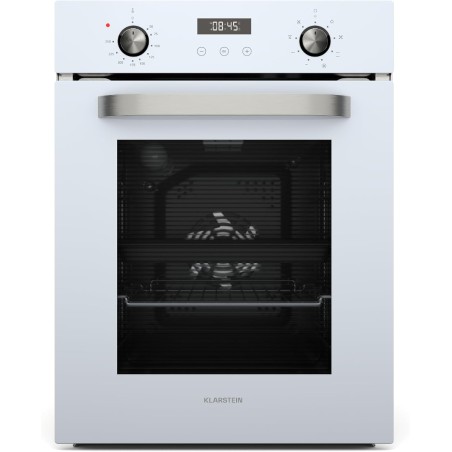 Klarstein SmartSlim Four Encastrable 45 cm - 49 L, 9 Fonctions, Minuterie Numérique, Nettoyage à la Vapeur, Gril Ventilé, Classe