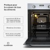 Klarstein SmartSlim Four Encastrable 45 cm - 49 L, 9 Fonctions, Minuterie Numérique, Nettoyage à la Vapeur, Gril Ventilé, Classe