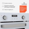 Klarstein SmartSlim Four Encastrable 45 cm - 49 L, 9 Fonctions, Minuterie Numérique, Nettoyage à la Vapeur, Gril Ventilé, Classe