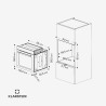 Klarstein Illuminosa Smart Four Encastrable - 73L, 11 Fonctions, WiFi, Porte Froide Triple Vitrage, Énergie A+, Four Électrique 