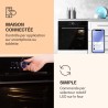 Klarstein Four Encastrable Chaleur Tournante, Four Encastrable Noir avec 11 Modes, Four Electrique avec Décongélation, Convectio