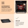Klarstein Four Encastrable Chaleur Tournante, Four Encastrable Noir avec 11 Modes, Four Electrique avec Décongélation, Convectio