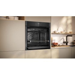 NEFF B5ACJ7HG3, N50, four encastrable, Slide and Hide, fabriqué en Allemagne, LED Touch Control, Air Fry et Air Fry, 7 modes de 