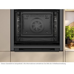 NEFF B3ACE2AG3 N50 Four fabriqué en Allemagne avec écran LCD, porte escamotable, CircoTherm, 7 modes de chauffage, Easy Clean, s