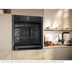NEFF B3ACE2AG3 N50 Four fabriqué en Allemagne avec écran LCD, porte escamotable, CircoTherm, 7 modes de chauffage, Easy Clean, s