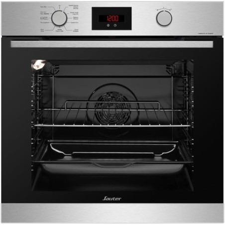 SAUTER Four encastrable pyrolyse SOP6210X Guide culinaire, 73 litres, porte froide
