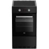 Cuisiniere - BEKO - FSE58301BC - 50cm - 3 Inductions - Multifonction - 6 Fonctions dont Chaleur brassée - 60 L - Catalyse
