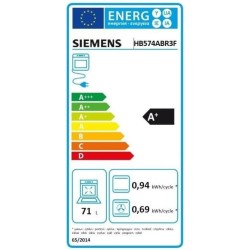 SIEMENS Four encastrable pyrolyse HB574ABR3F, iQ300, cookControl10