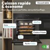 CANDY - Four Encastrable à Chaleur Pulsée - Pyrolyse/Hydrolyse, 6 Niveaux de Cuisson, A++, Cavité XXL (78L), Ouverture & Fermetu