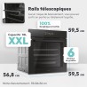 CANDY - Four Encastrable à Chaleur Pulsée - Pyrolyse/Hydrolyse, 6 Niveaux de Cuisson, A++, Cavité XXL (78L), Ouverture & Fermetu