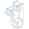 CATA MRA7108WH Four Électrique Encastrable Blanc Rustique Classe Énergétique A 7 Fonctions Programmateur de Cuisson Mécanique Fo